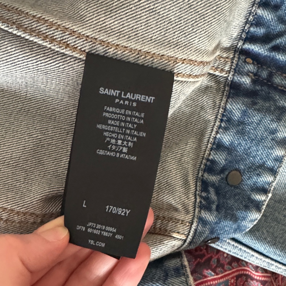 Saint Laurent Blue Jean Jacket - Picture 10 of 16